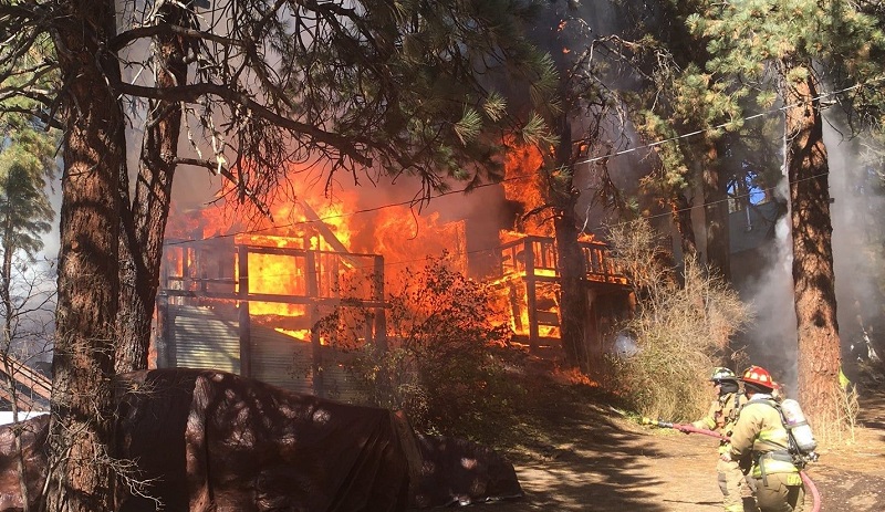 Aspen Mountain Cabins Fire